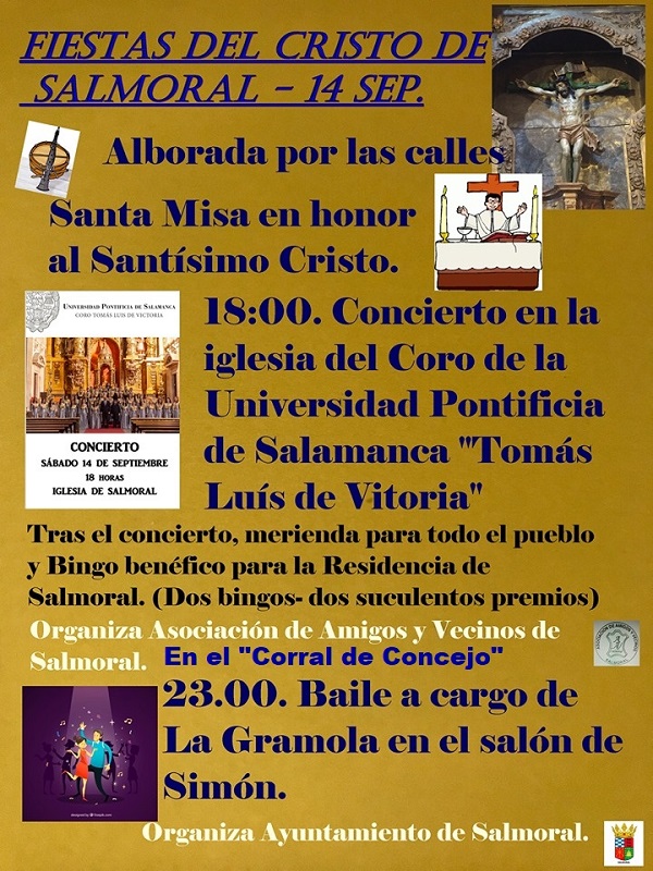 Cartel fiestas Salmoral 2019